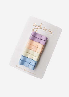 Set 8 Pinzas Matilde Pastel