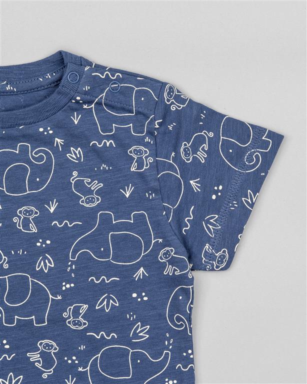 Camiseta Azul Elefante