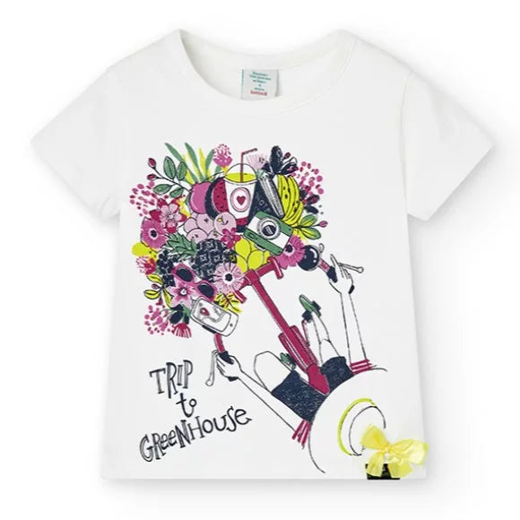 Camiseta Flower Basket Eucalipto