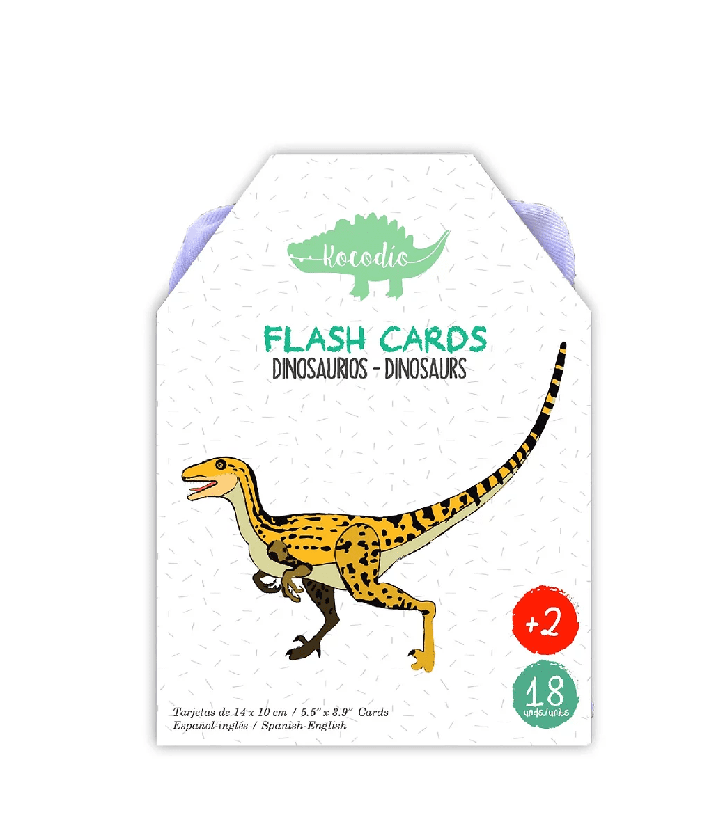 Flash Cards Dinosaurios +2A