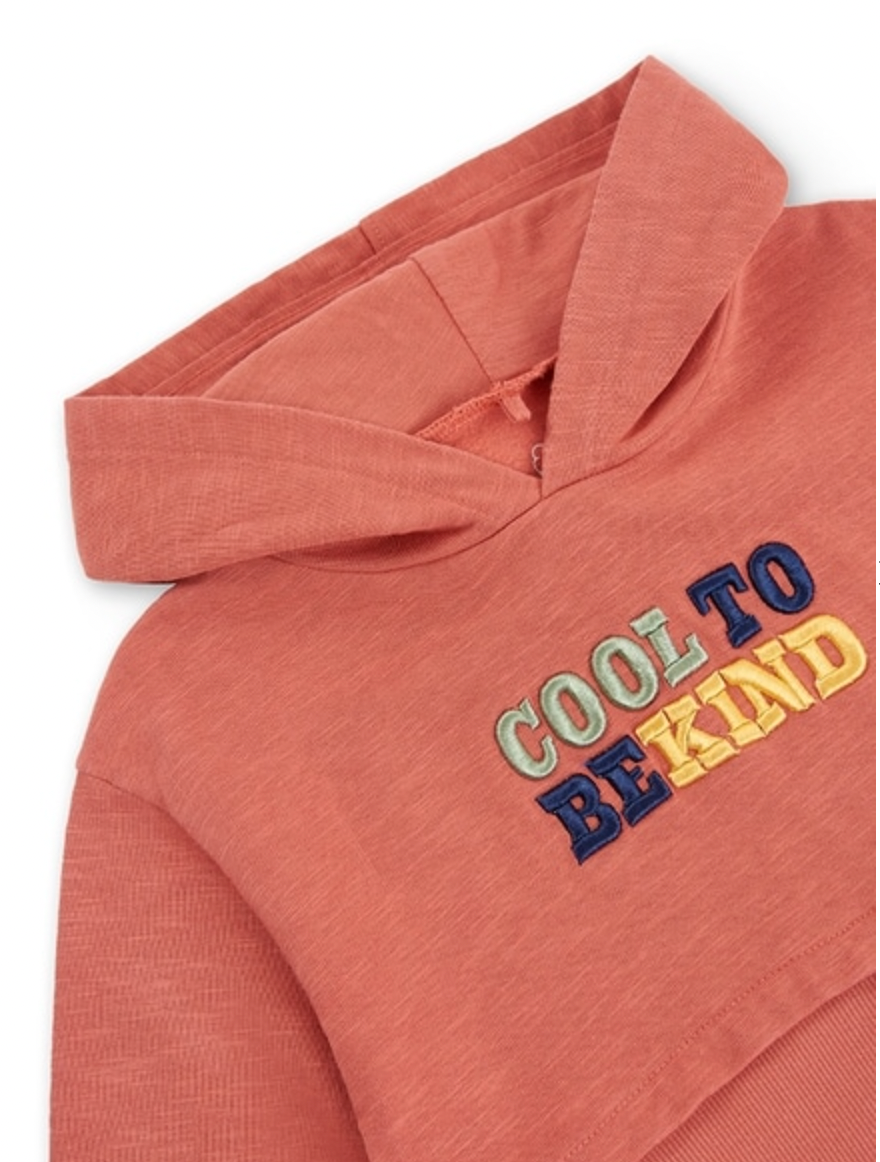 Hoodie Naranja Cool To Be Kind