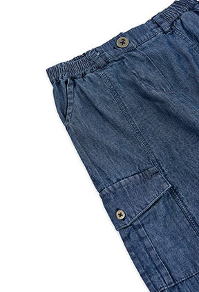 Pantalón Denim Bolsillos Eucalipto