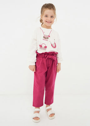 Pantalón Slouchy Peonia Con Cinturón Ecofriends Peonia