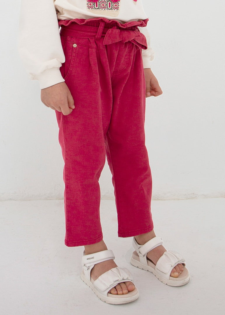 Pantalón Slouchy Peonia Con Cinturón Ecofriends Peonia